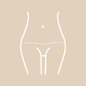 Narbe nach der Korrektur