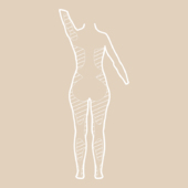 Regionen, die mit Liposuktion behandelt werden können (Hinten)